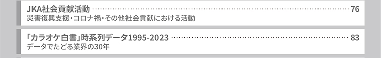 JKA社会貢献活動／「カラオケ白書」時系列データ1995-2023